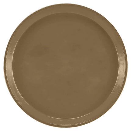 Khay Phục Vụ Tròn Cambro 1300513 33 cm - Fiberglass, Nâu Bay Leaf