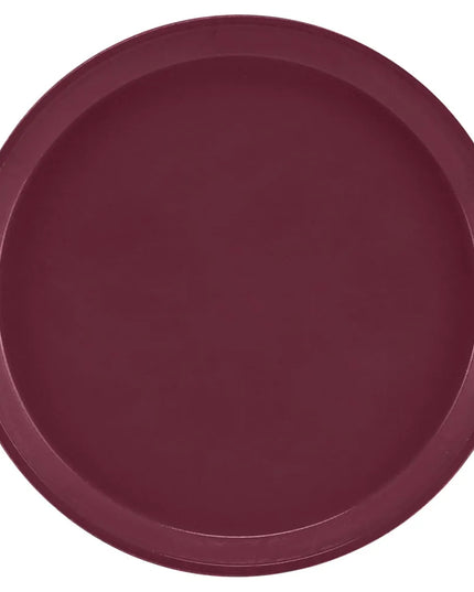 Khay Phục Vụ Tròn Cambro 1300522 Fiberglass 33 cm - Burgundy Wine