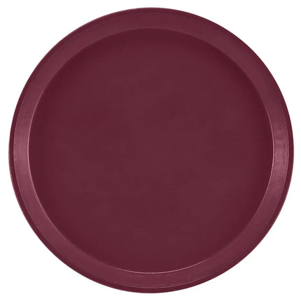Khay Phục Vụ Tròn Cambro 1300522 Fiberglass 33 cm - Burgundy Wine