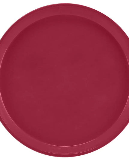 Khay Phục Vụ Tròn Cambro 1400505 Fiberglass 35.6 cm - Màu Cherry Red