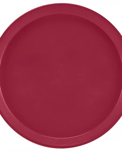 Khay Phục Vụ Tròn Cambro 1600505 Camtray 40.6 cm, Fiberglass, Đỏ Cherry