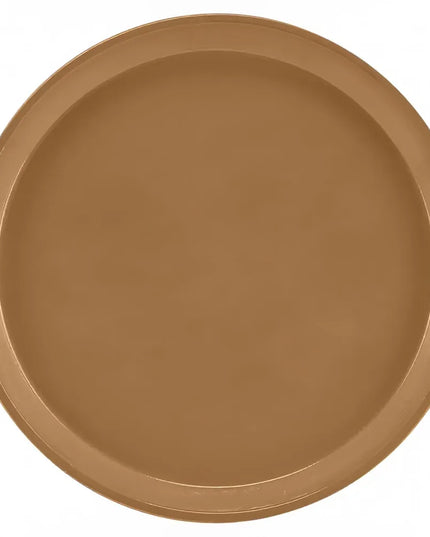 Khay Phục Vụ Tròn Cambro 1600508 40.6 cm - Fiberglass, Nâu Suede