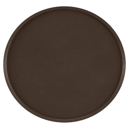 Khay Phục Vụ Tròn Cambro 1950116 Camtray 49.5 cm - Thành Thấp, Fiberglass, Màu Brazil Brown