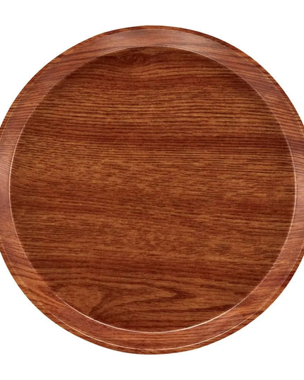 Khay Phục Vụ Tròn Camtray Cambro 1400309 35.6 cm, Fiberglass, Màu Java Teak