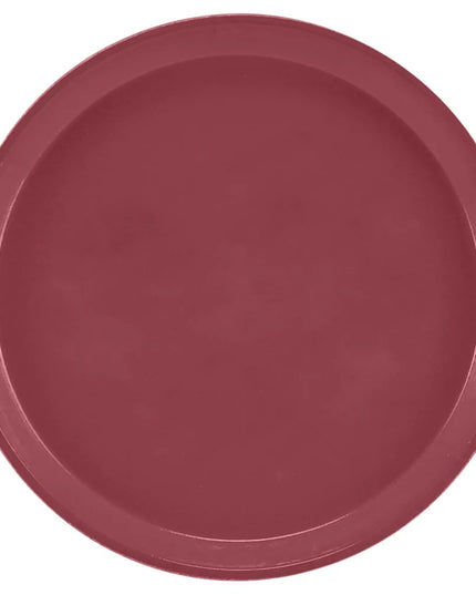 Khay Phục Vụ Tròn Camtray Cambro 900410 22.9 cm, Fiberglass, Màu Raspberry Cream