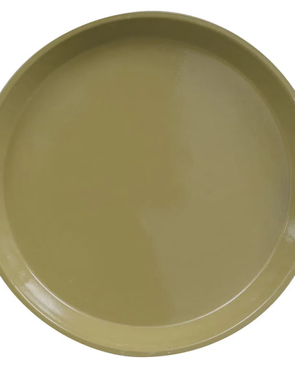 Khay Phục Vụ Tròn Camtray Cambro 900428 22.9 cm, Fiberglass, Màu Olive Green