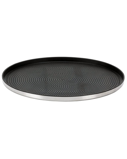 Khay Phục Vụ Tròn Service Ideas TRME12RI 30.5 cm - Modern Edge Inox, Màu Bạc