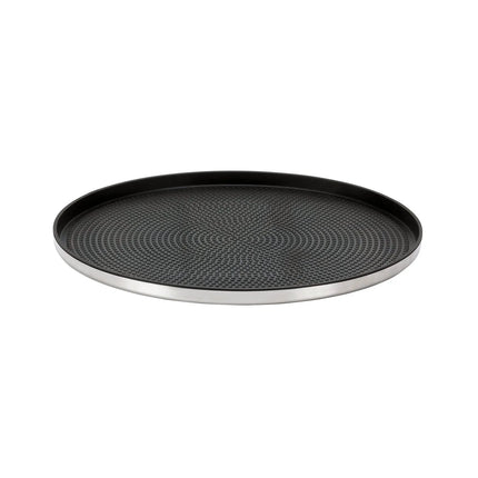 Khay Phục Vụ Tròn Service Ideas TRME12RI 30.5 cm - Modern Edge Inox, Màu Bạc