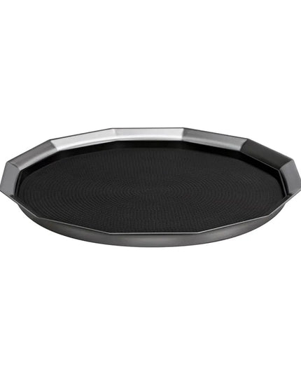 Khay Phục Vụ Tròn Service Ideas TRPN1614RIBS 40.6 cm - Inox, Bạc