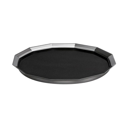 Khay Phục Vụ Tròn Service Ideas TRPN1614RIBS 40.6 cm - Inox, Bạc
