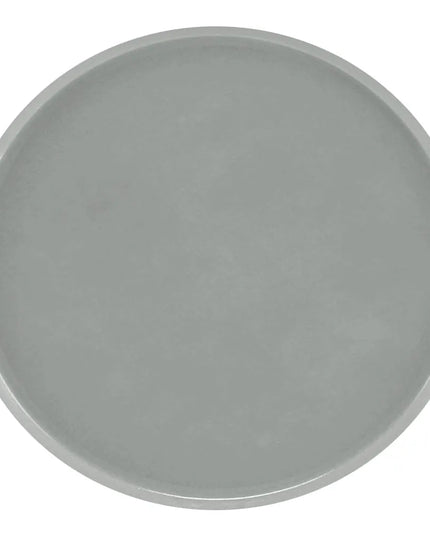 Khay Phục Vụ Tròn Thành Thấp Cambro 1550107 40.6 cm - Fiberglass, Xám Pearl