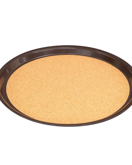 Khay Phục Vụ Tròn Vollrath 86339 35.6 cm - Lót Bần, Laminate, Màu Nâu