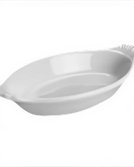 Khay Rarebit/Au Gratin Oval Hall China HL5200ABWA 177 ml Sứ Trắng Sáng