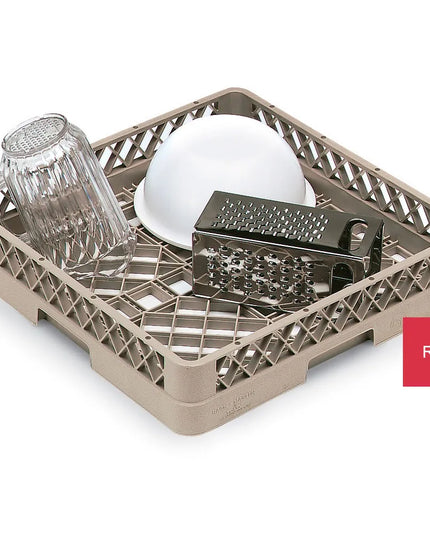 Khay Rửa Chén Cỡ Lớn Vollrath TR1 - Đáy Mở Vách Mở, Đỏ