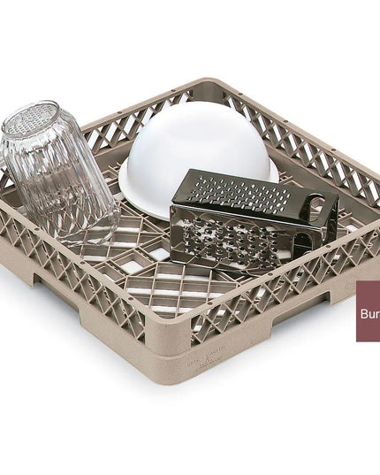 Khay Rửa Chén Cỡ Lớn Vollrath TR1 - Đáy Mở Vách Mở, Đỏ Burgundy