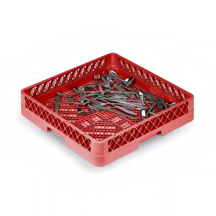 Khay Rửa Dao Muỗng Nĩa Cỡ Lớn Vollrath TR2 02 Traex® - Dạng Mở, Đỏ