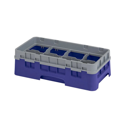 Khay Rửa Ly Camrack Cambro 8HS1114186 Nửa Khay, 6 Thanh Nối, 8 Ngăn, Màu Xanh Navy