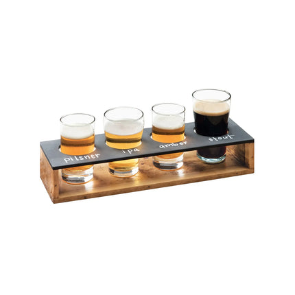 Khay Thử 4 Lỗ Cal-Mil 3480-99 Có Thể Viết Lên 33 x 10.2 cm Gỗ Tái Chế
