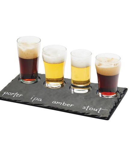 Khay Thử 4 Lỗ Cal-Mil 3500-65M Có Thể Viết Lên 29.8 x 12.7 cm Melamine Vân Đá Slate
