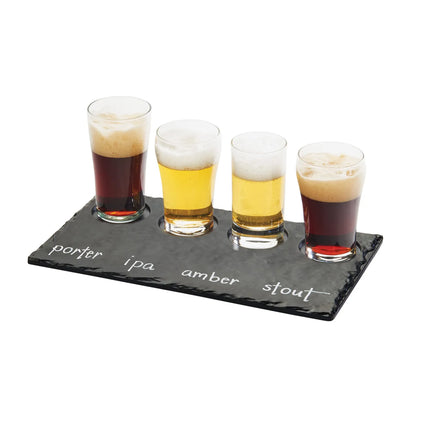 Khay Thử 4 Lỗ Cal-Mil 3500-65M Có Thể Viết Lên 29.8 x 12.7 cm Melamine Vân Đá Slate
