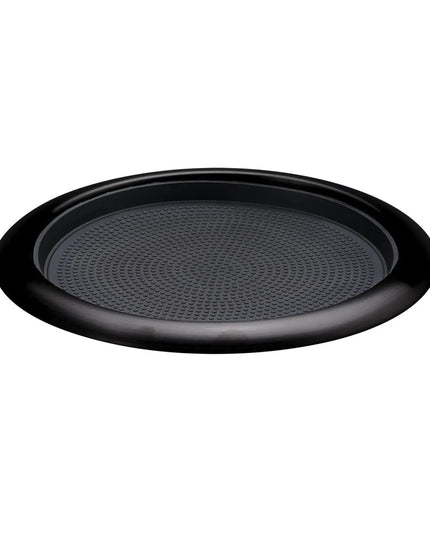 Khay Tròn Chống Trượt Service Ideas TR119RIBX Đệm Cao Su Tháo Rời Màu Đen Onyx 27.9 cm