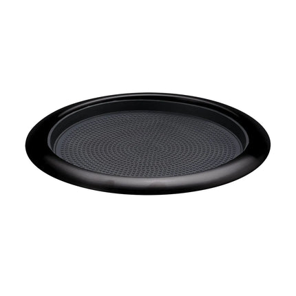 Khay Tròn Chống Trượt Service Ideas TR119RIBX Đệm Cao Su Tháo Rời Màu Đen Onyx 27.9 cm