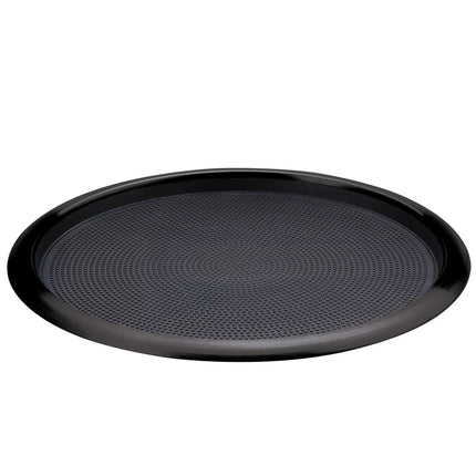 Khay Tròn Chống Trượt Service Ideas TR1614RIBX 40.6 cm Thép Không Gỉ Màu Black Onyx Đệm Cao Su Đen