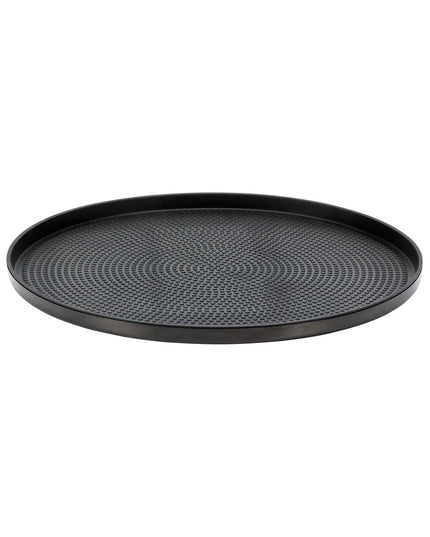 Khay Tròn Modern Edge Service Ideas TRME12RIBX Thép Không Gỉ Màu Đen Onyx 30.5 cm