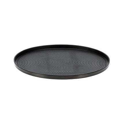 Khay Tròn Modern Edge Service Ideas TRME12RIBX Thép Không Gỉ Màu Đen Onyx 30.5 cm