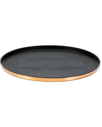 Khay Tròn Modern Edge Service Ideas TRME12RIRG Thép Không Gỉ Màu Vàng Hồng 30.5 cm