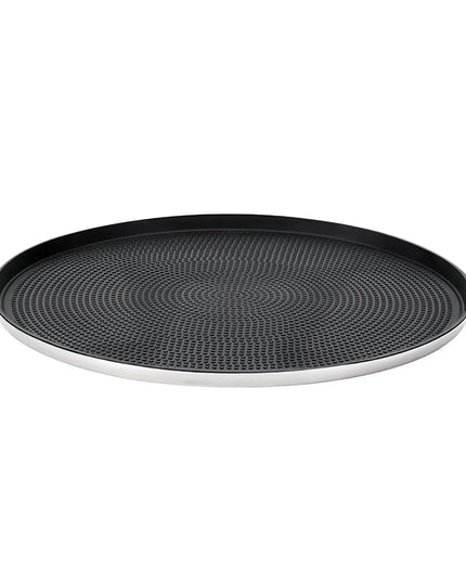 Khay Tròn Modern Edge Service Ideas TRME14RI Thép Không Gỉ Màu Bạc 35.6 cm