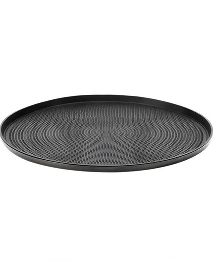Khay Tròn Modern Edge Service Ideas TRME14RIBX Thép Không Gỉ Màu Đen Onyx 35.6 cm