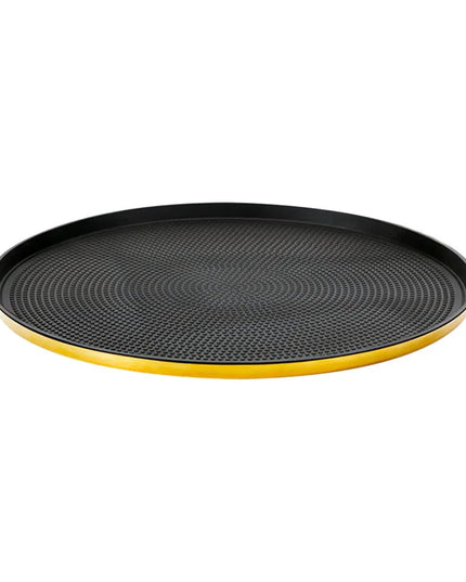 Khay Tròn Modern Edge Service Ideas TRME14RIVG Thép Không Gỉ Màu Vàng Cổ Điển 35.6 cm