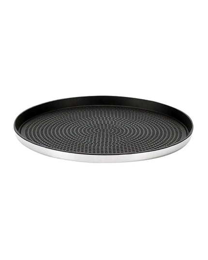 Khay Tròn Modern Edge Service Ideas TRME9RI Thép Không Gỉ Màu Bạc 22.9 cm
