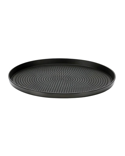 Khay Tròn Modern Edge Service Ideas TRME9RIBX Thép Không Gỉ Màu Đen Onyx 22.9 cm