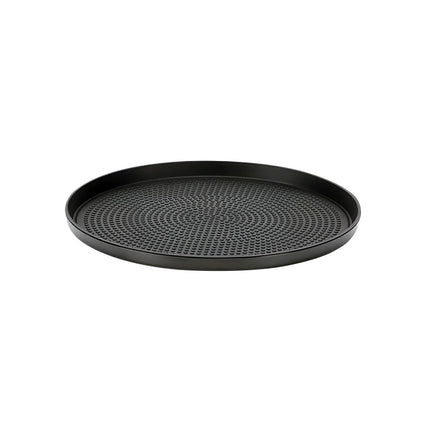 Khay Tròn Modern Edge Service Ideas TRME9RIBX Thép Không Gỉ Màu Đen Onyx 22.9 cm