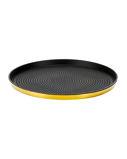 Khay Tròn Modern Edge Service Ideas TRME9RIVG Thép Không Gỉ Màu Vàng Cổ Điển 22.9 cm