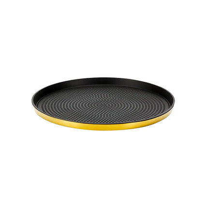 Khay Tròn Modern Edge Service Ideas TRME9RIVG Thép Không Gỉ Màu Vàng Cổ Điển 22.9 cm
