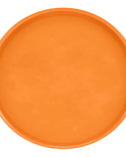 Khay Tròn Phục Vụ Cambro 1550222 Thấp Profile Fiberglass 40.6 cm - Cam Pizzazz