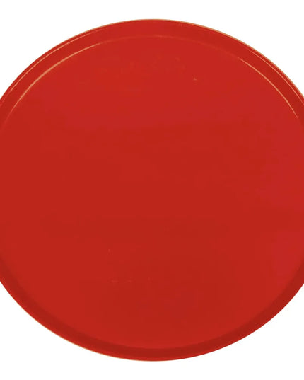 Khay Tròn Phục Vụ Cambro 1550521 Thấp Profile Fiberglass 40.6 cm - Đỏ Cambro