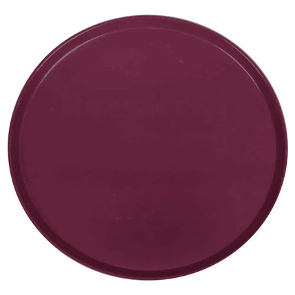 Khay Tròn Phục Vụ Cambro 1550522 Thấp Profile Fiberglass 40.6 cm - Đỏ Burgundy