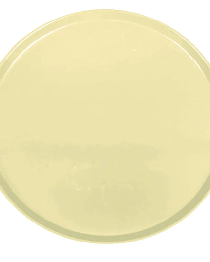 Khay Tròn Phục Vụ Cambro 1550536 Thấp Profile Fiberglass 40.6 cm - Vàng Chanh Lemon Chiffon