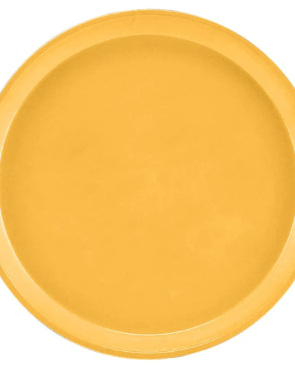 Khay Tròn Phục Vụ Cambro 1600171 Fiberglass 40.6 cm - Màu Vàng Tuscan