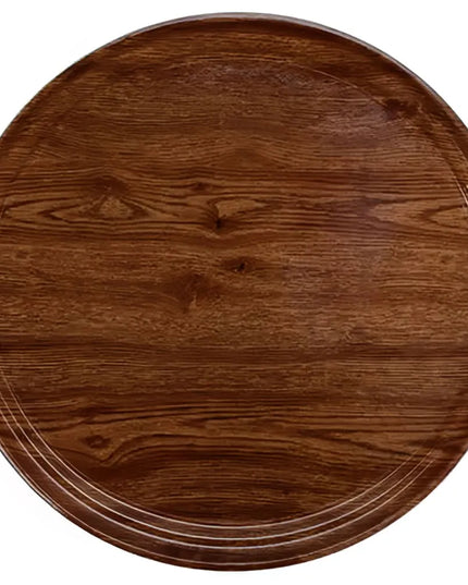 Khay Tròn Phục Vụ Cambro 900304 23 cm - Fiberglass, Vân Country Oak