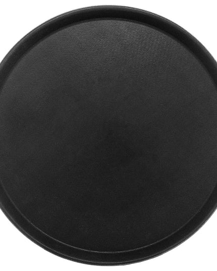 Khay Tròn Phục Vụ Carlisle 1400GL004 37 cm - Lót Cao Su, Màu Đen