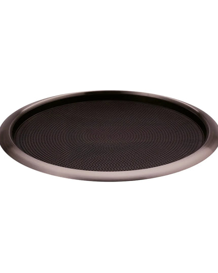 Khay Tròn Service Ideas TR1614RIDT Thép Không Gỉ Màu Dark Tungsten 40.6 cm