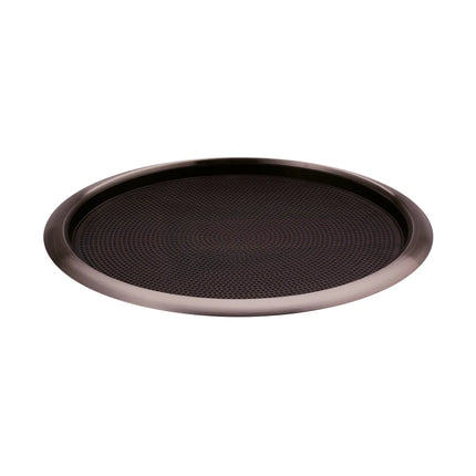 Khay Tròn Service Ideas TR1614RIDT Thép Không Gỉ Màu Dark Tungsten 40.6 cm