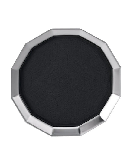 Khay Tròn Service Ideas TRPN119RIBS Thép Không Gỉ Màu Bạc 27.9 cm