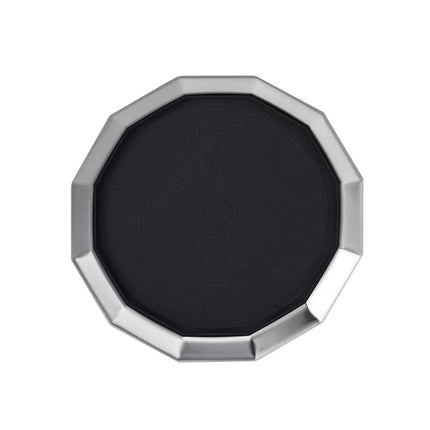 Khay Tròn Service Ideas TRPN119RIBS Thép Không Gỉ Màu Bạc 27.9 cm