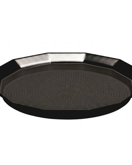Khay Tròn Service Ideas TRPN119RIBSBX Thép Không Gỉ Màu Đen Onyx 27.9 cm
